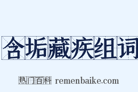 含垢藏疾组词是什么意思的图片